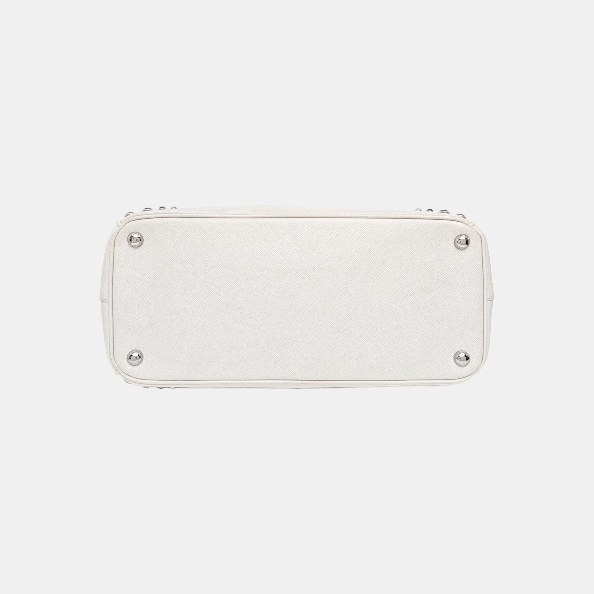 Galleria Extra Large Saffiano Calfskin White