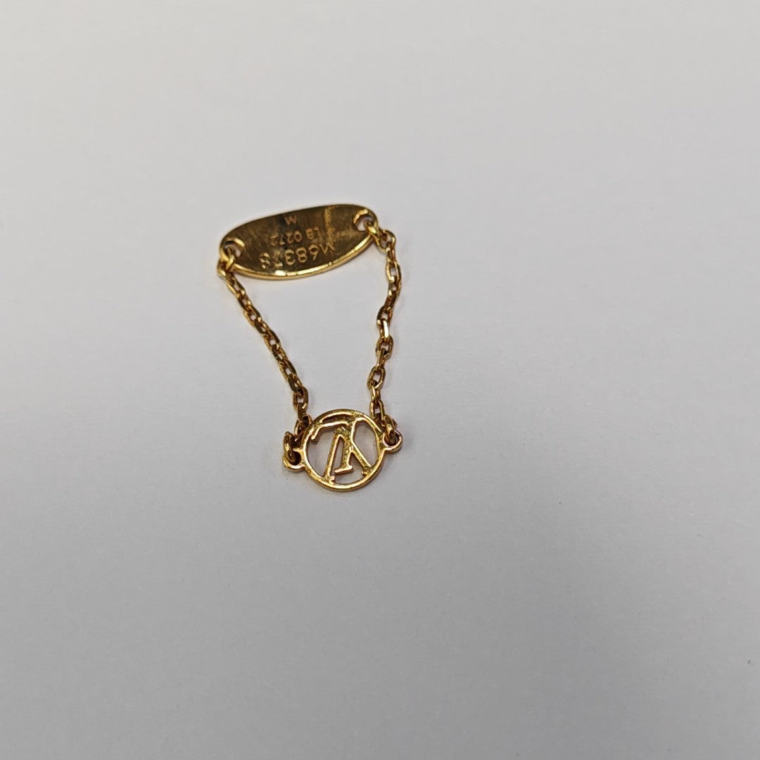 BLOOMING STRASS Metal Gold Ring EU 54