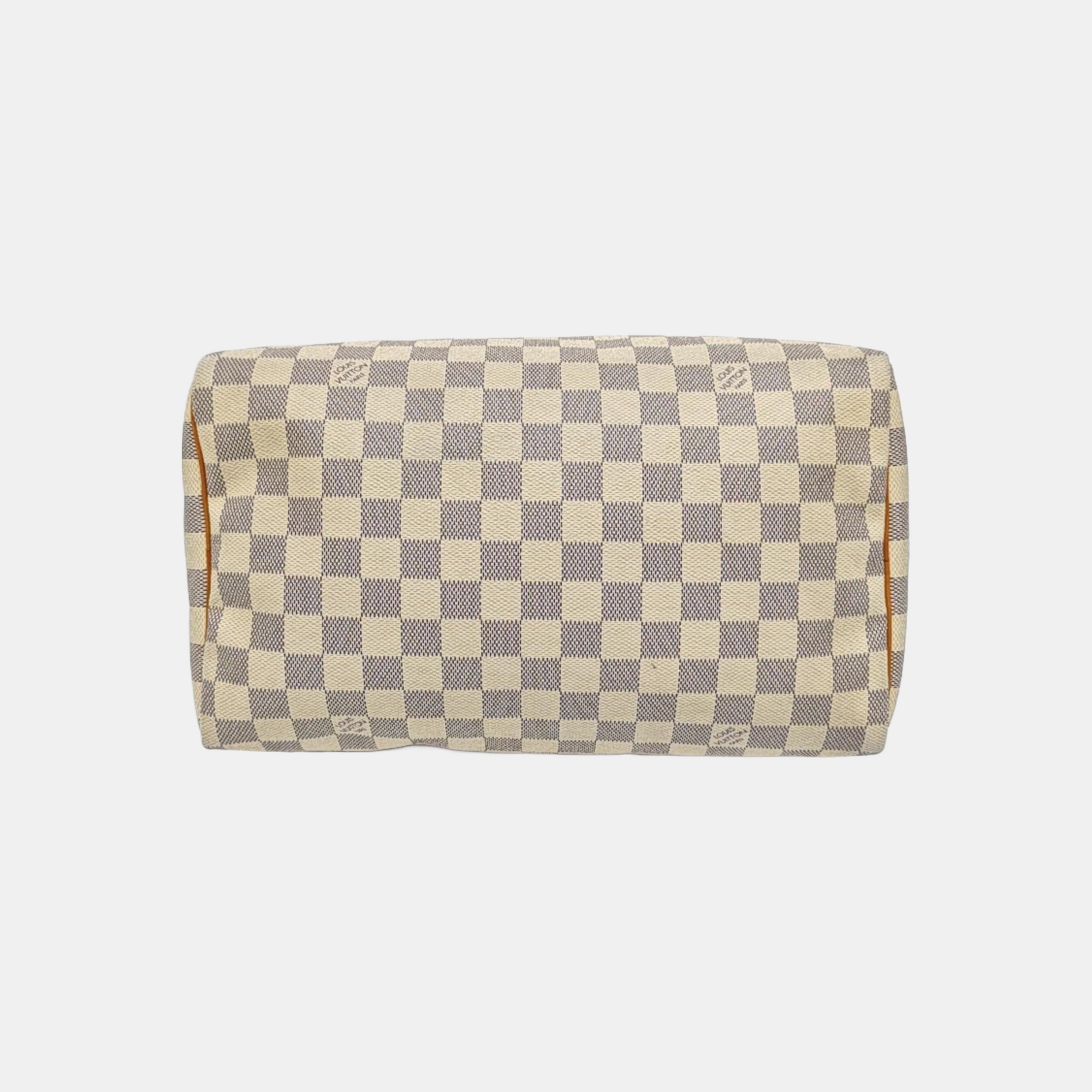 SPEEDY 30 Damier Azur Coated Canvas White