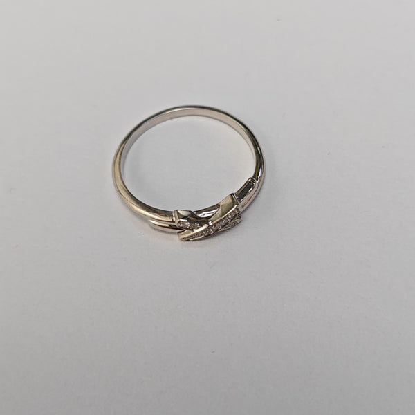 Jeux De Liens 18k White Gold Silver Ring EU 50
