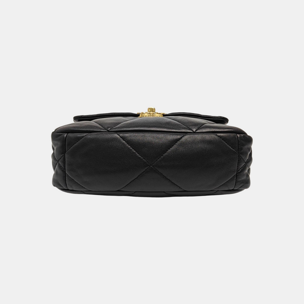 CHANEL 19 Small Quilted Lambskin Black