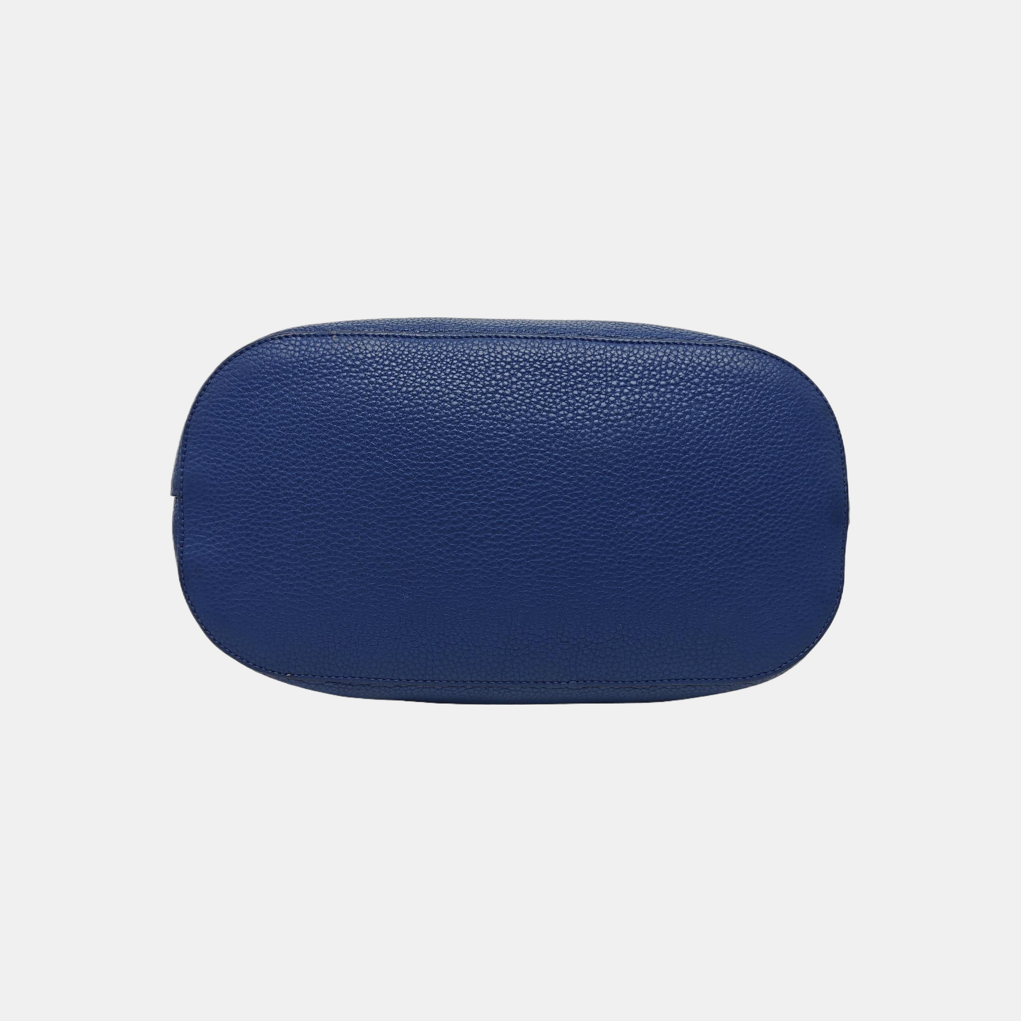Calfskin Shoulder Bag Blue