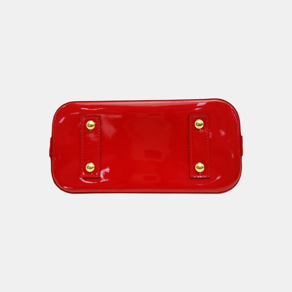 ALMA BB Monogram Patent Leather Red