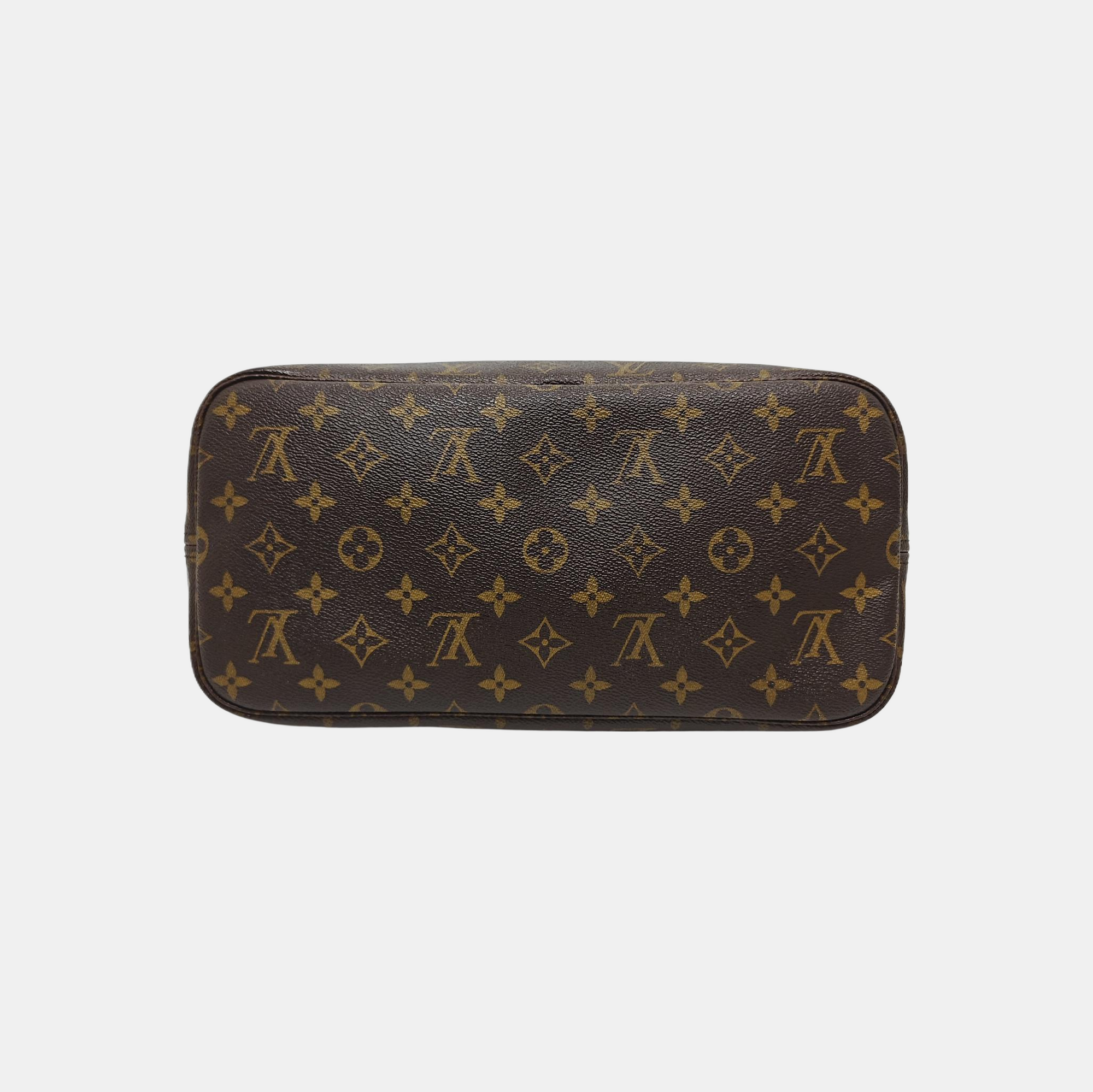 NEVERFULL MM Monogram Coated Canvas Brown