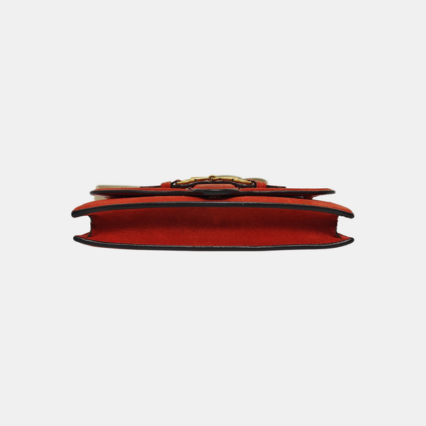 Suede Shoulder Bag Red