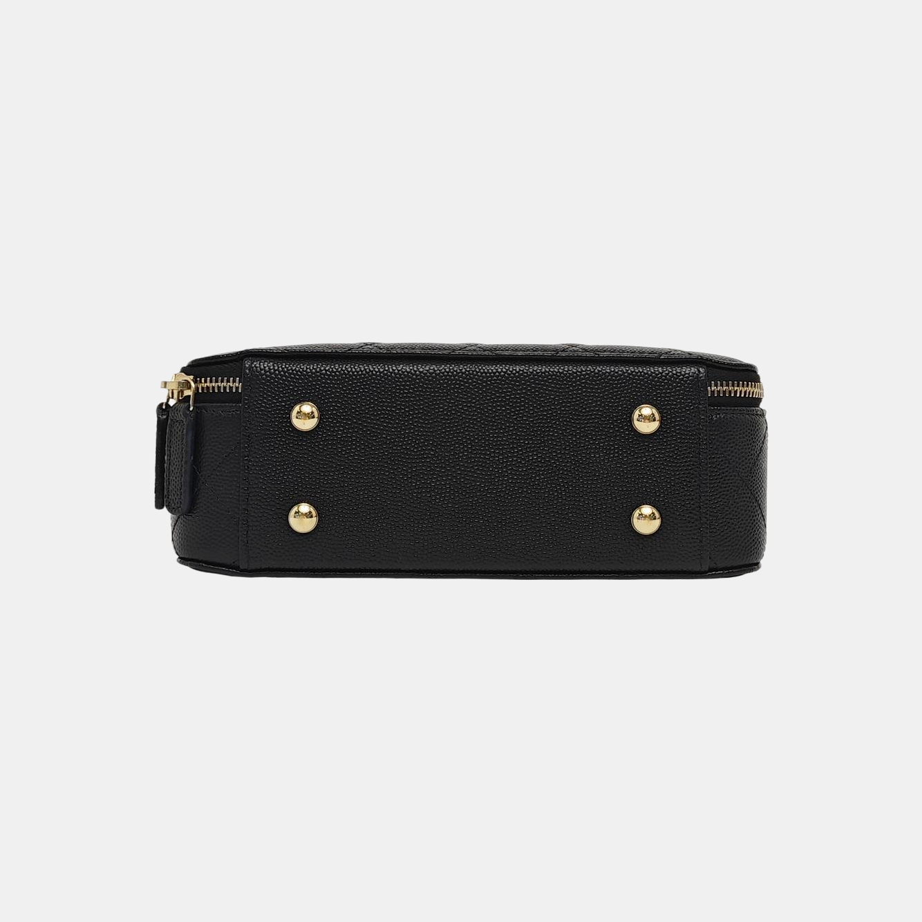 Quilted Grained Calfskin Black