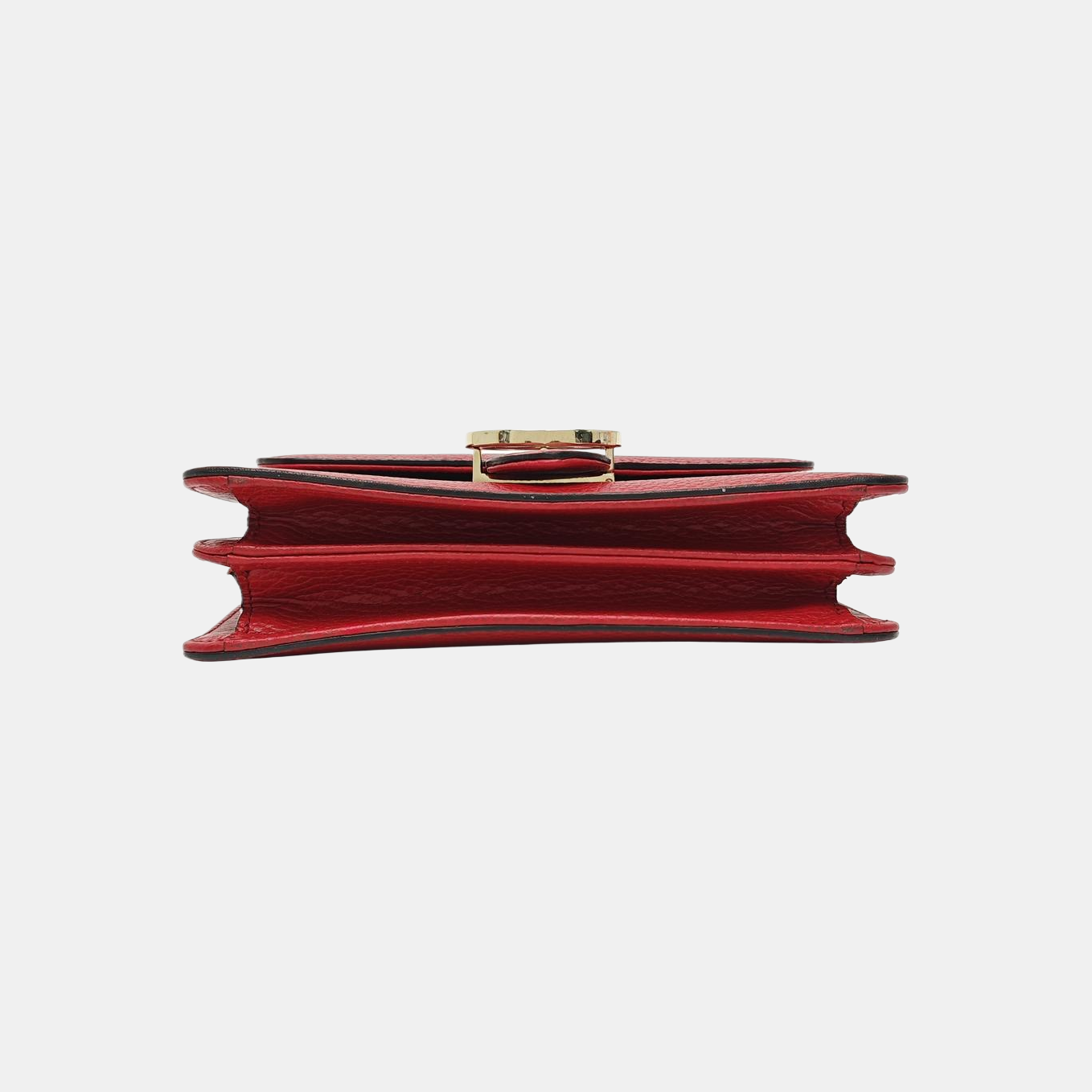 Interlocking G Small Calfskin Red