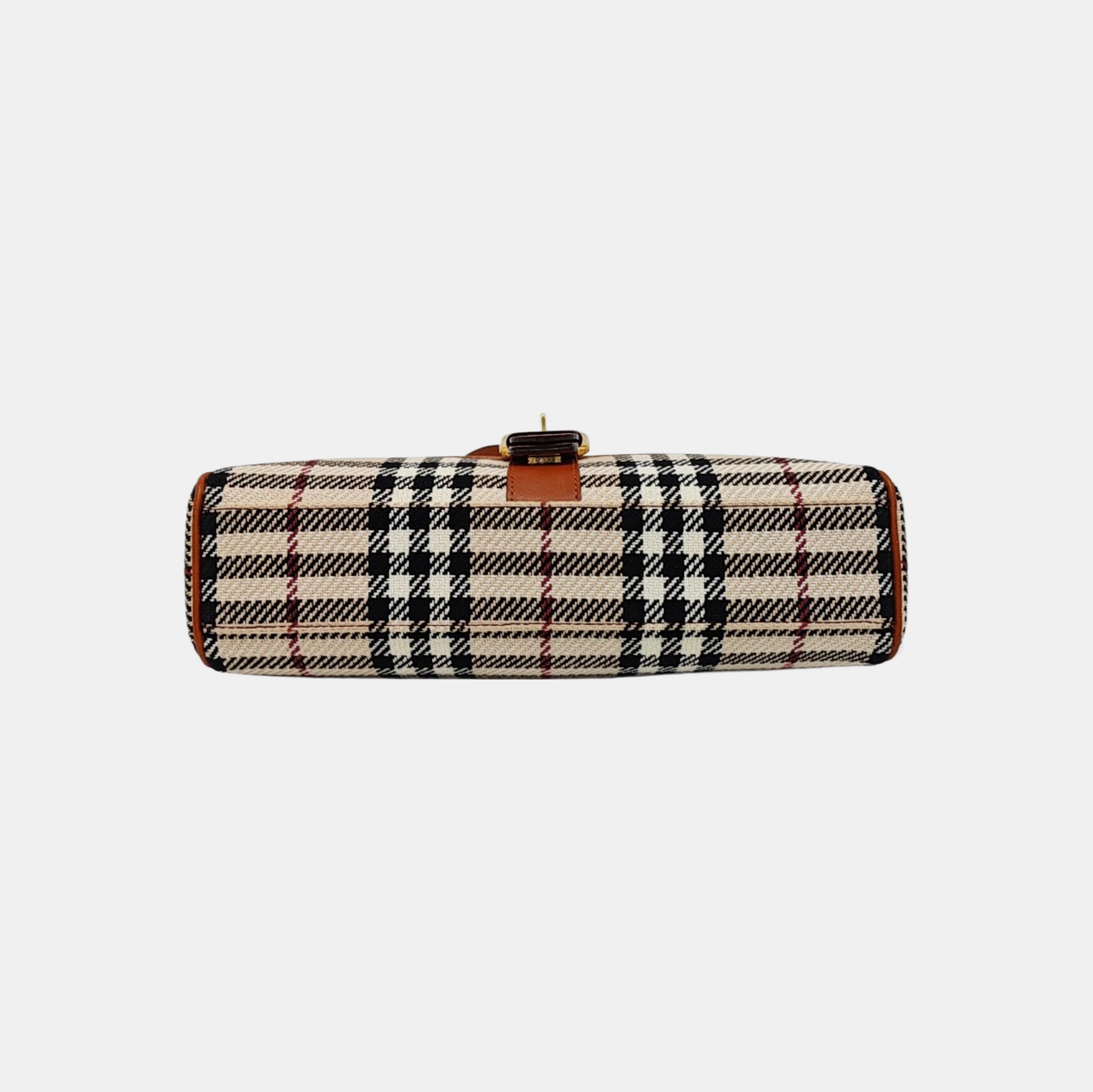 Fabric Crossbody Bag Beige