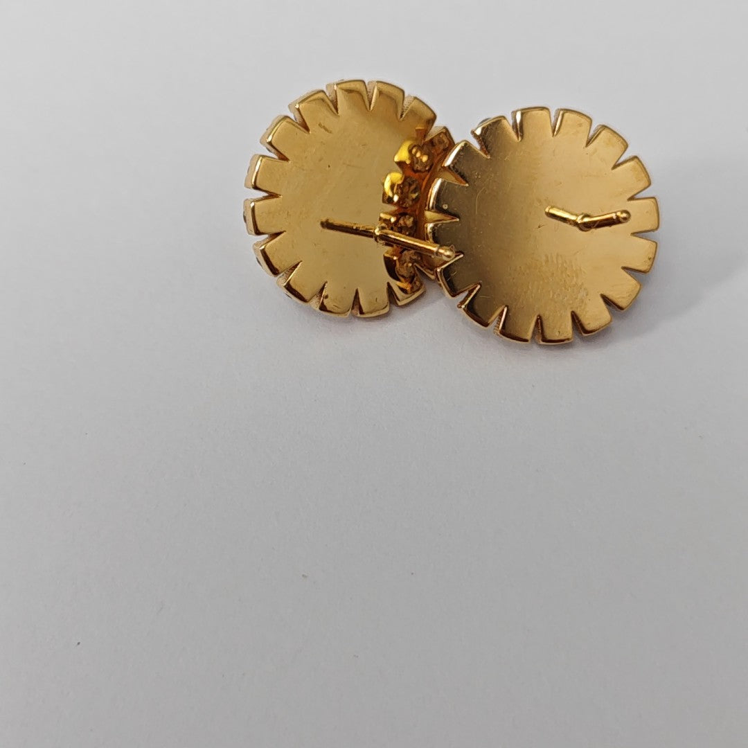 Synthetic Crystal White Stud Earrings