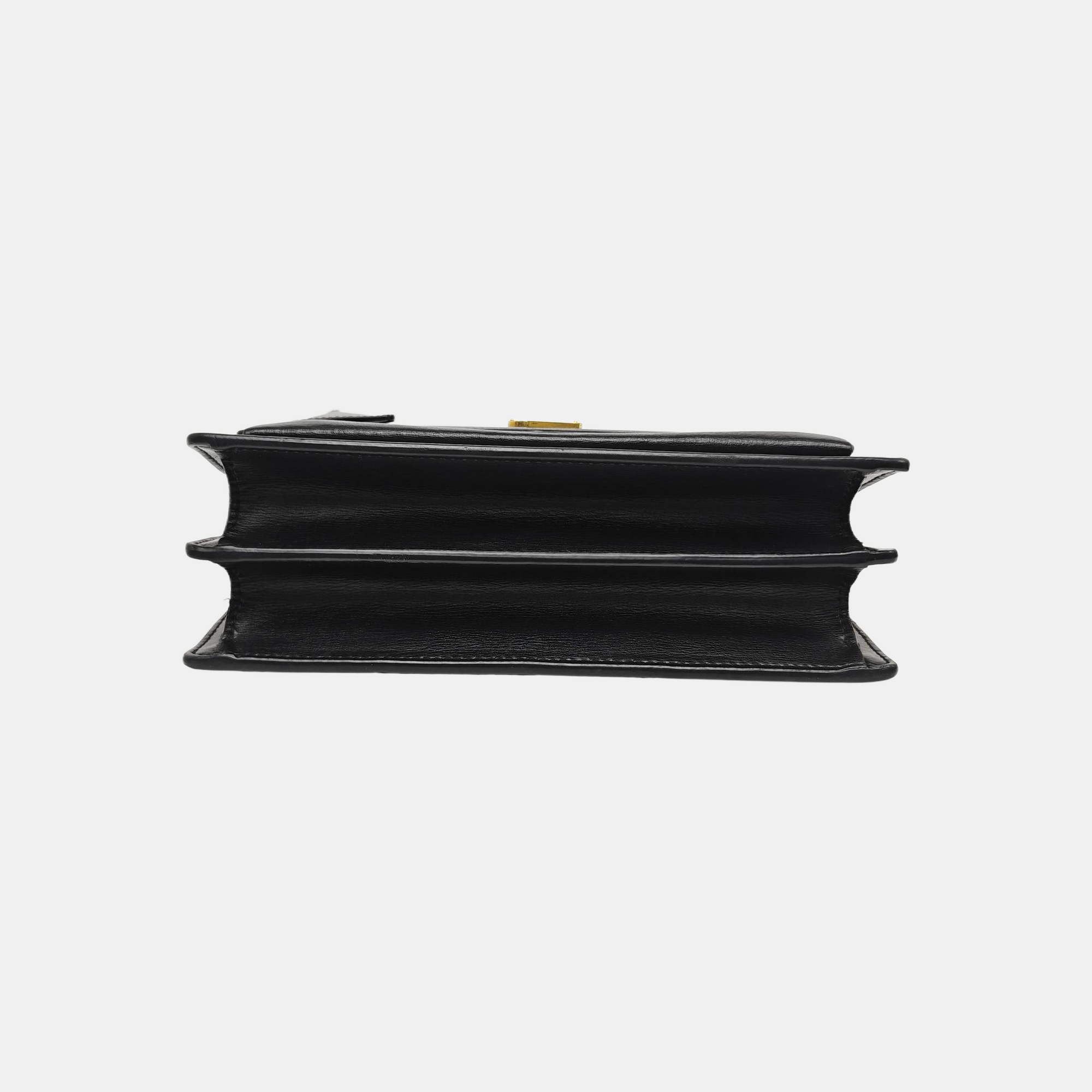 SUNSET Medium Calfskin Black