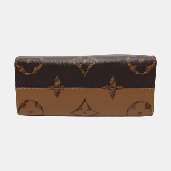 ONTHEGO MM Monogram Coated Canvas Brown
