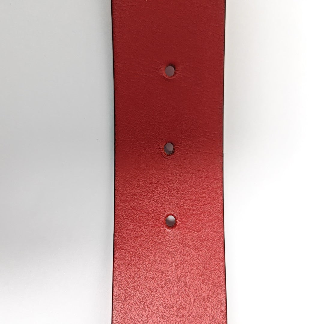 Leather Belt Red