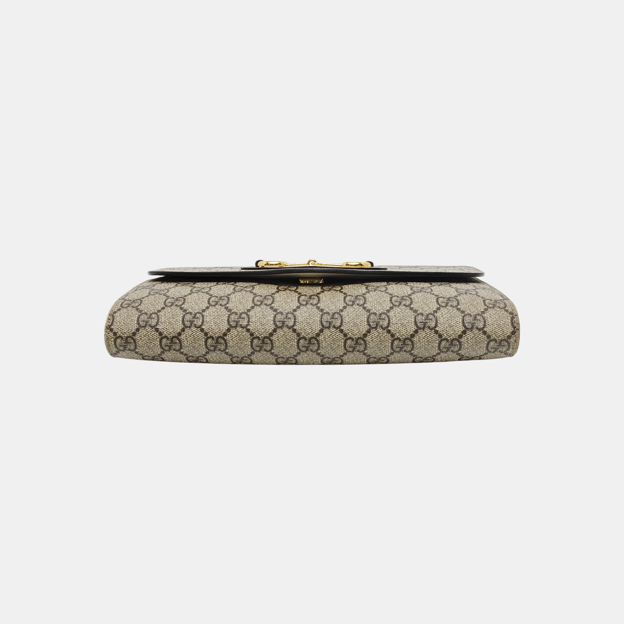 Horsebit 1955 Small Monogram Coated Canvas Beige