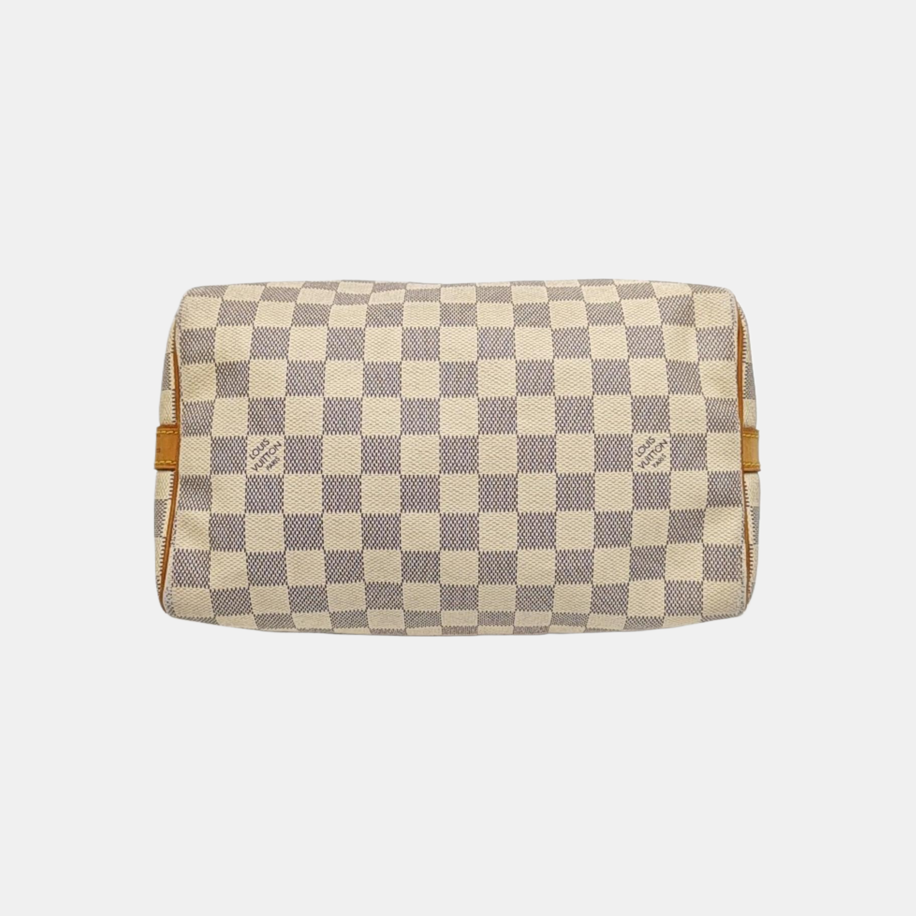 SPEEDY 25 Damier Azur Coated Canvas White
