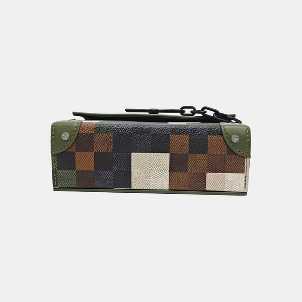 SOFT TRUNK Mini Damier Coated Canvas Green