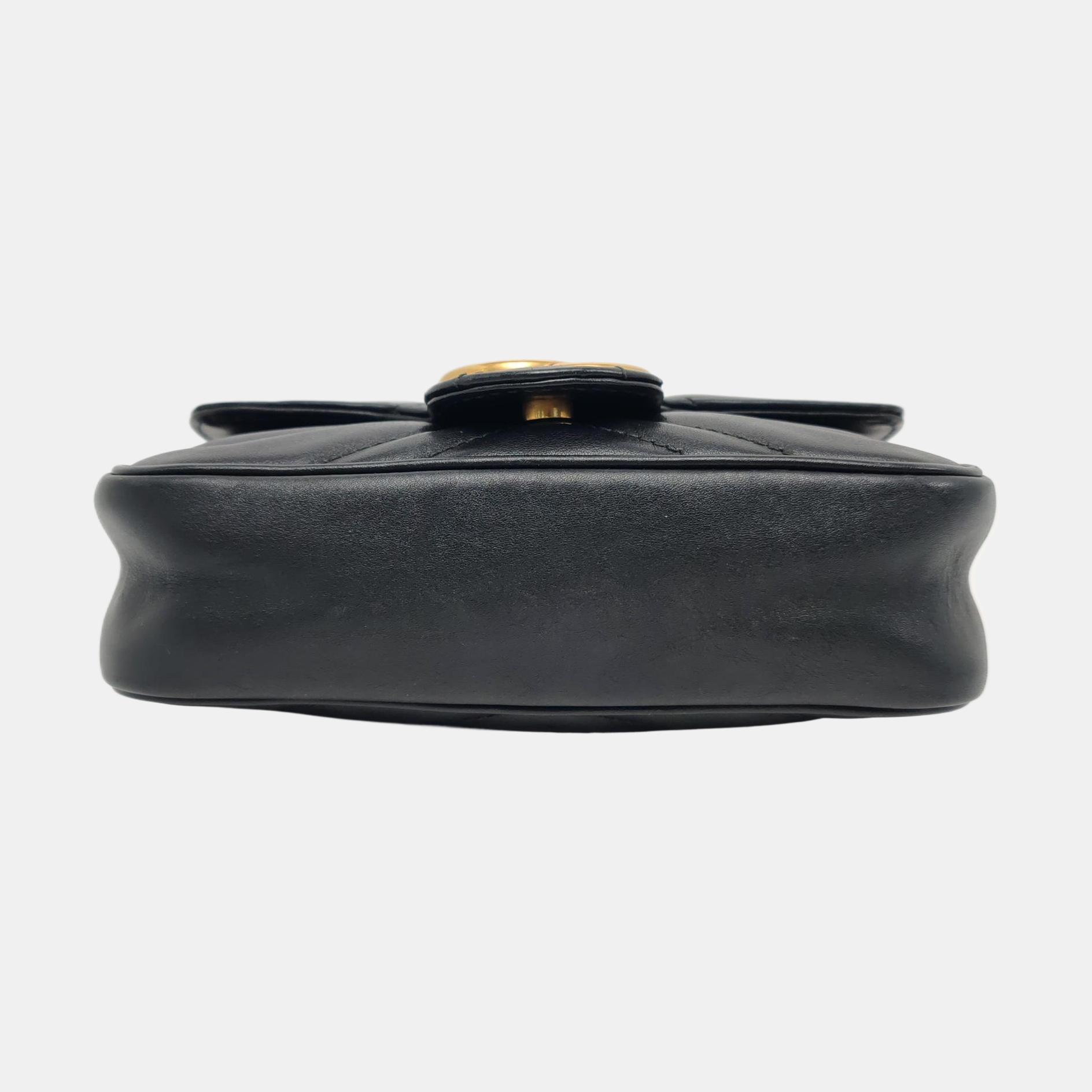 GG Marmont Mini Quilted Calfskin Black