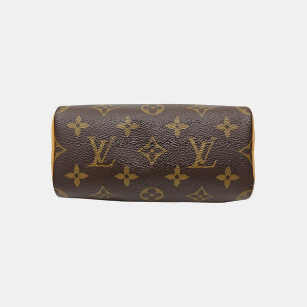 SPEEDY Nano Monogram Coated Canvas Brown