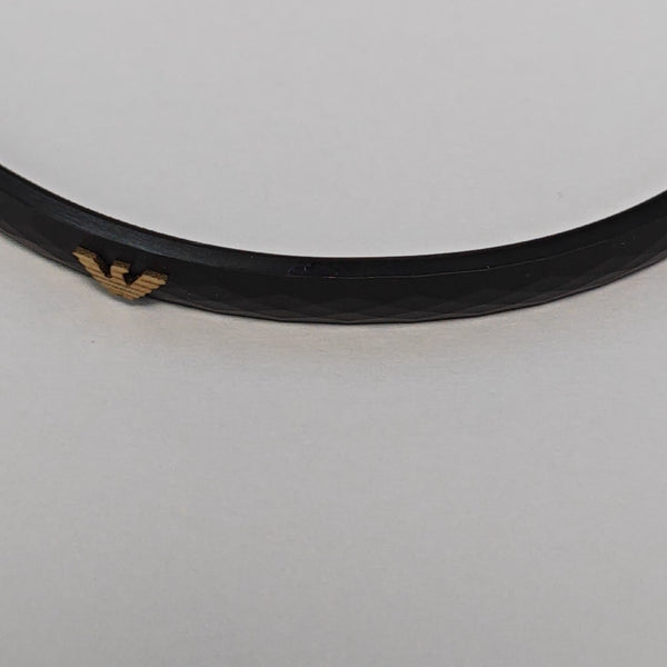 Steel Black Bangle
