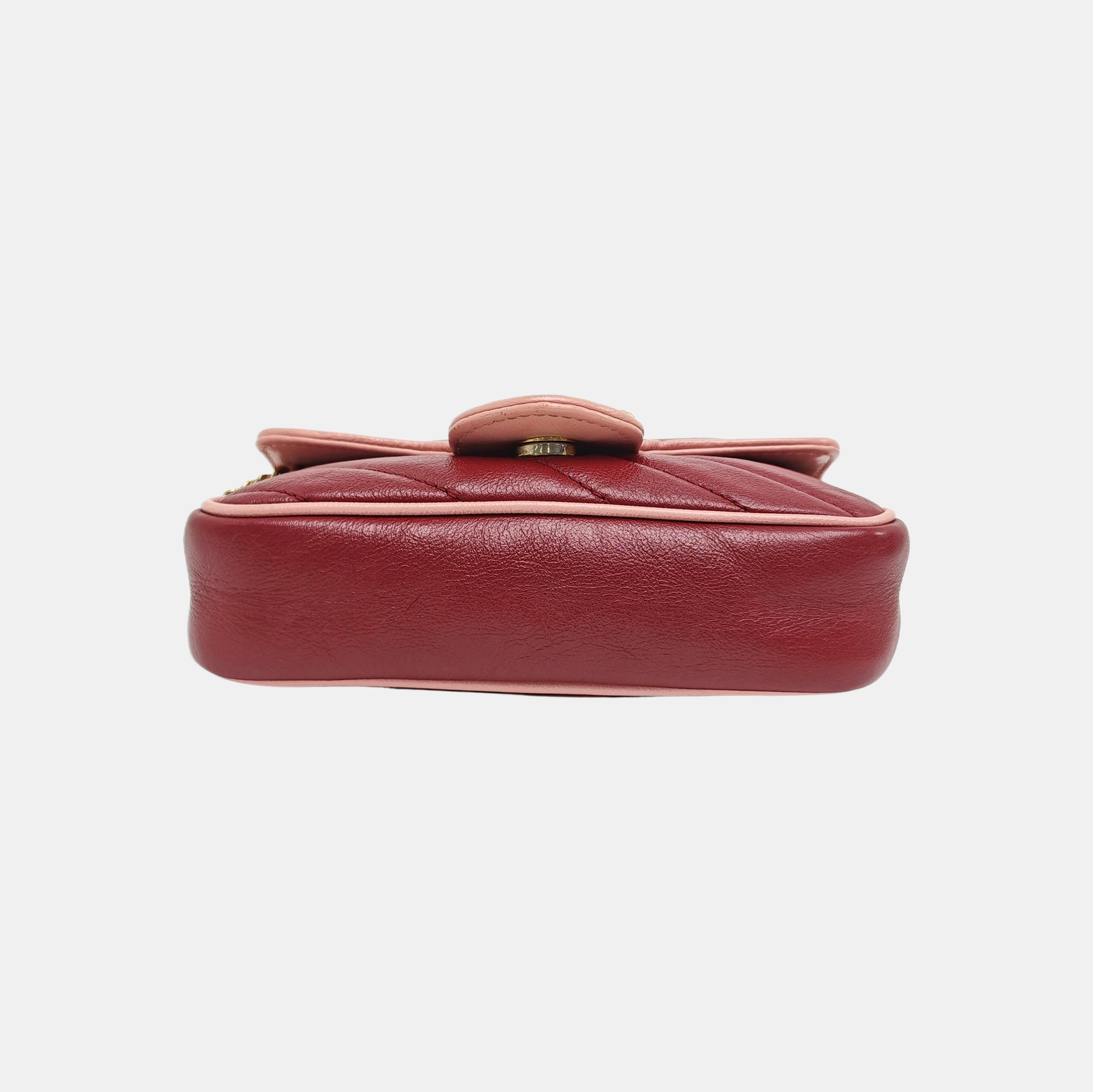 GG Marmont Super Mini Quilted Calfskin Red