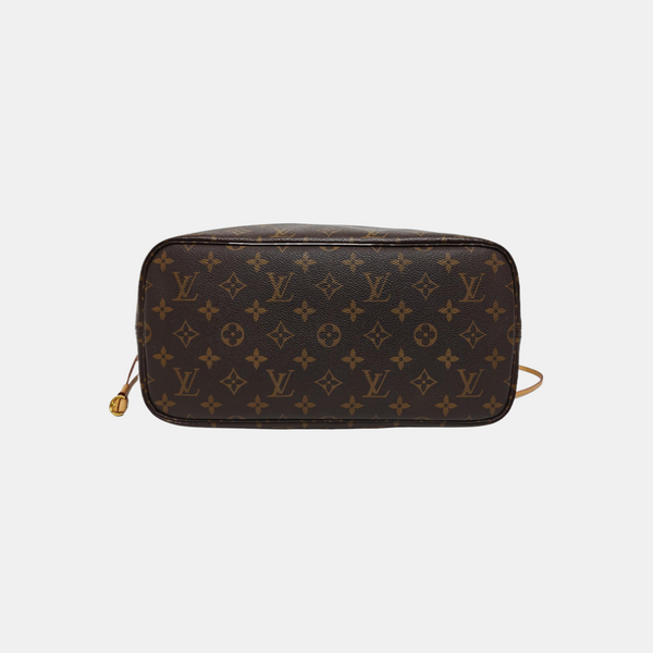 NEVERFULL MM Monogram Coated Canvas Brown