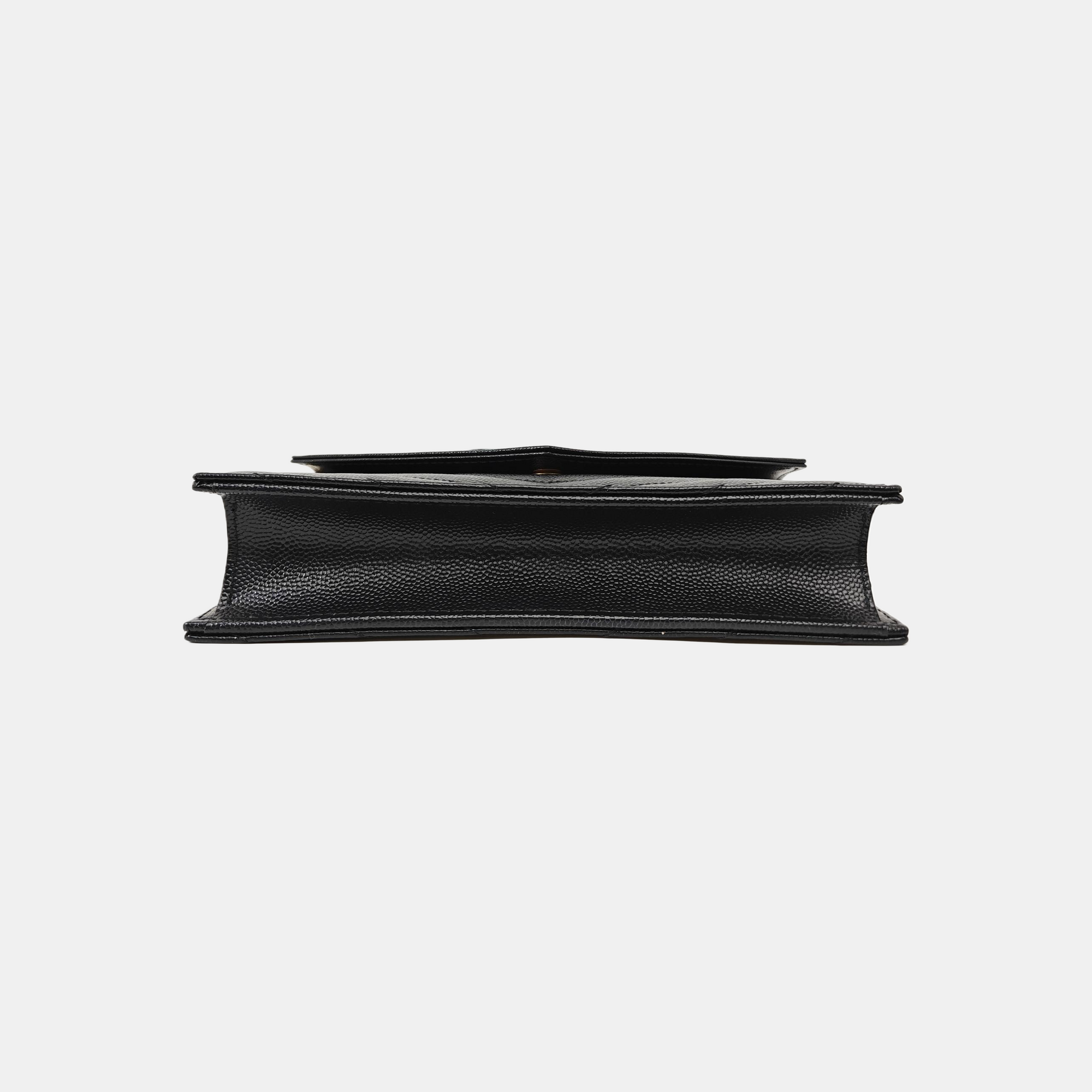 MONOGRAM WOC Chevron Calfskin Black