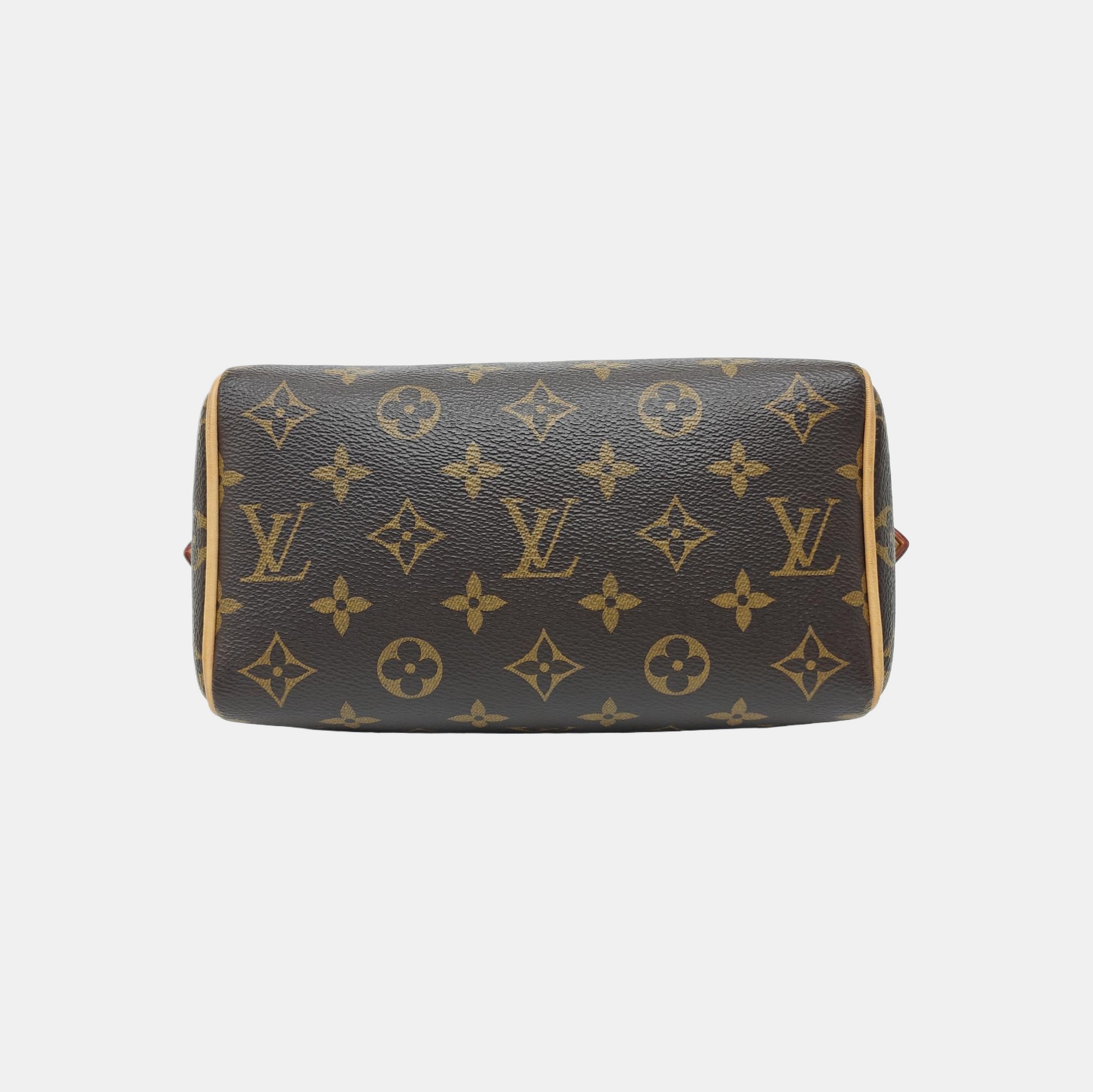 SPEEDY 20 Monogram Coated Canvas Brown