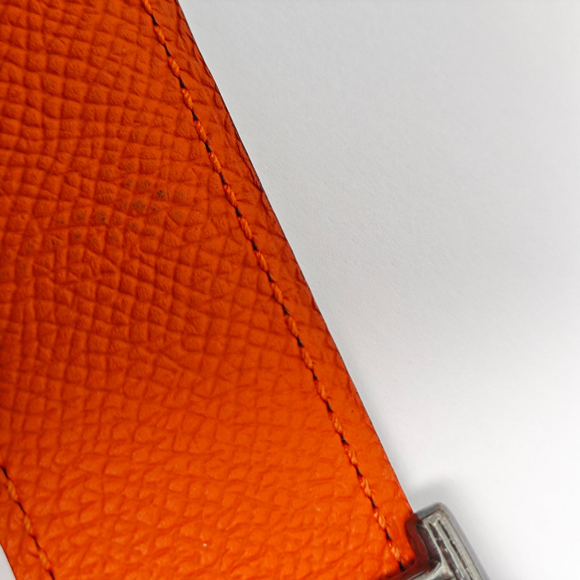 Leather Belt Orange