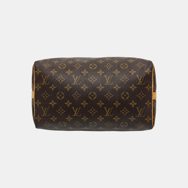 SPEEDY 30 Monogram Coated Canvas Brown