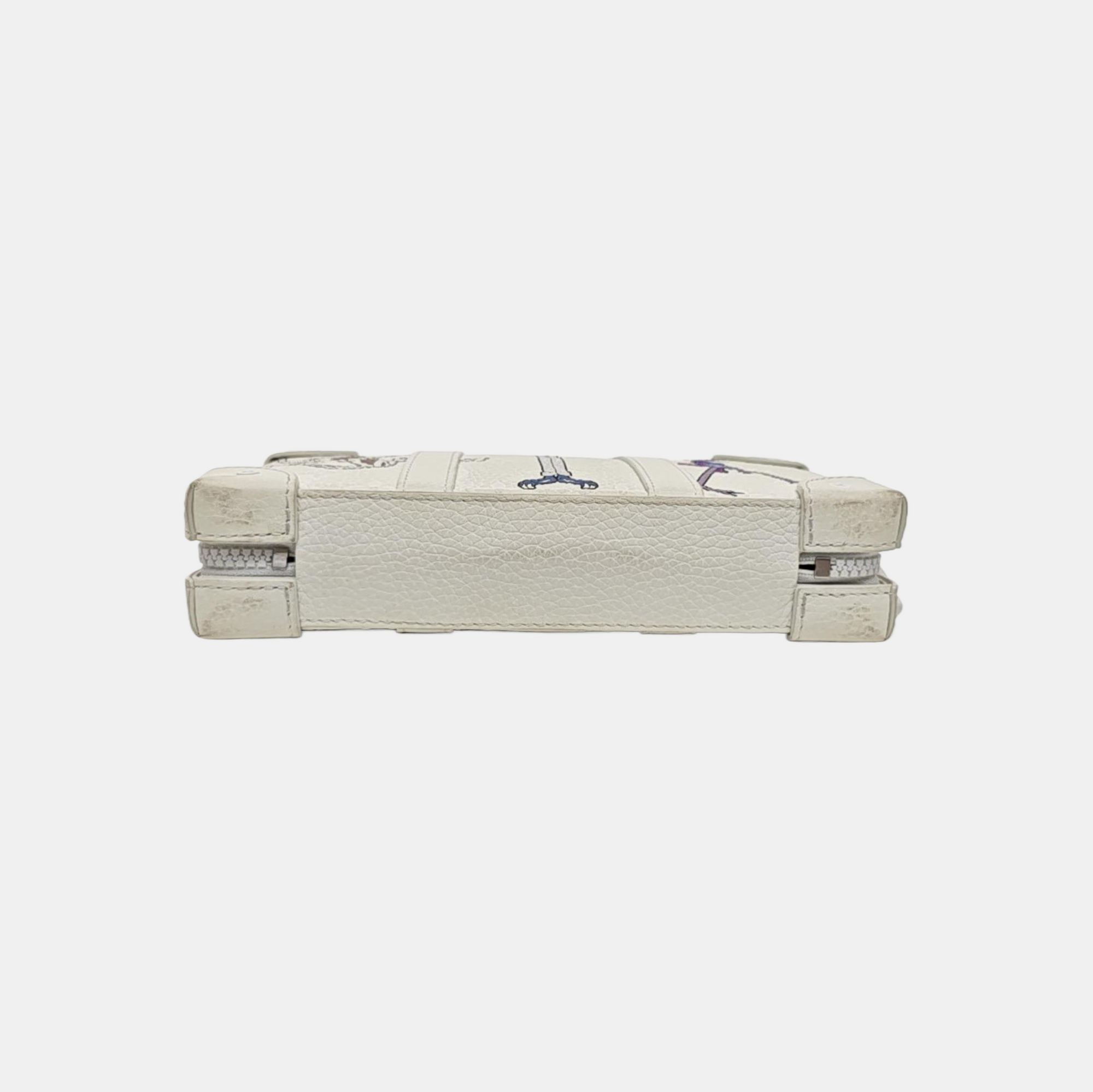 WALLET TRUNK Calfskin White