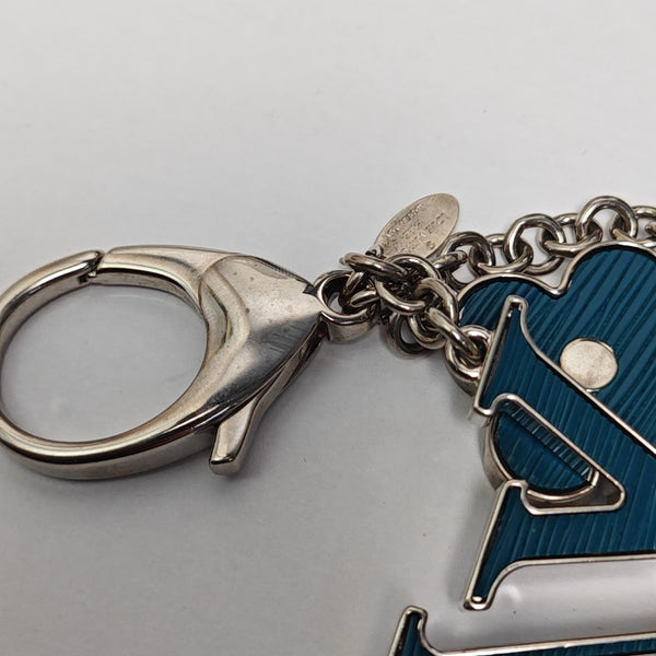 Metal Bag Charm Blue