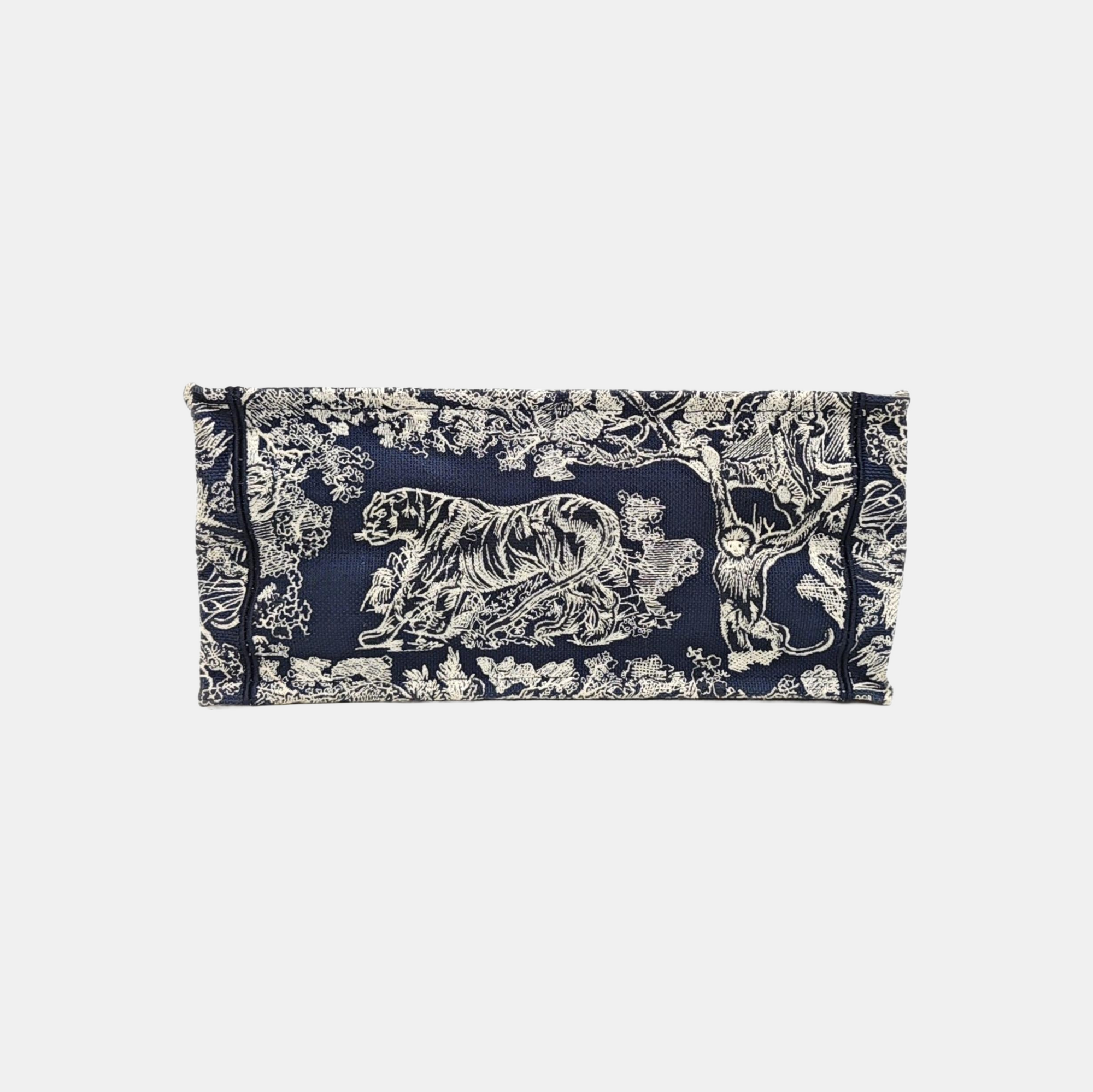Book Tote Medium Fabric Blue