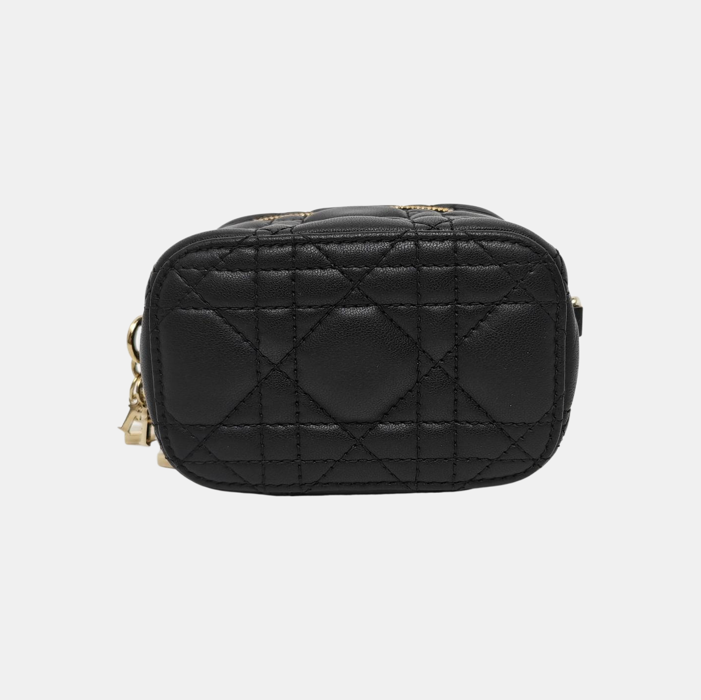 Lady Dior Super Mini Cannage Lambskin Black
