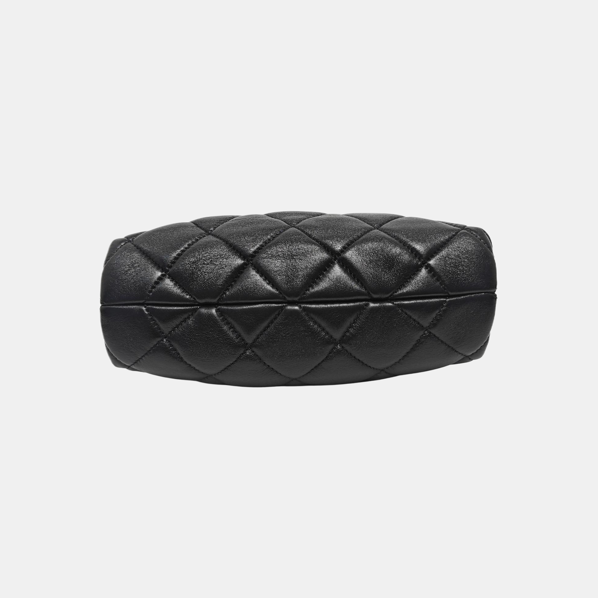 24A Quilted Lambskin Black