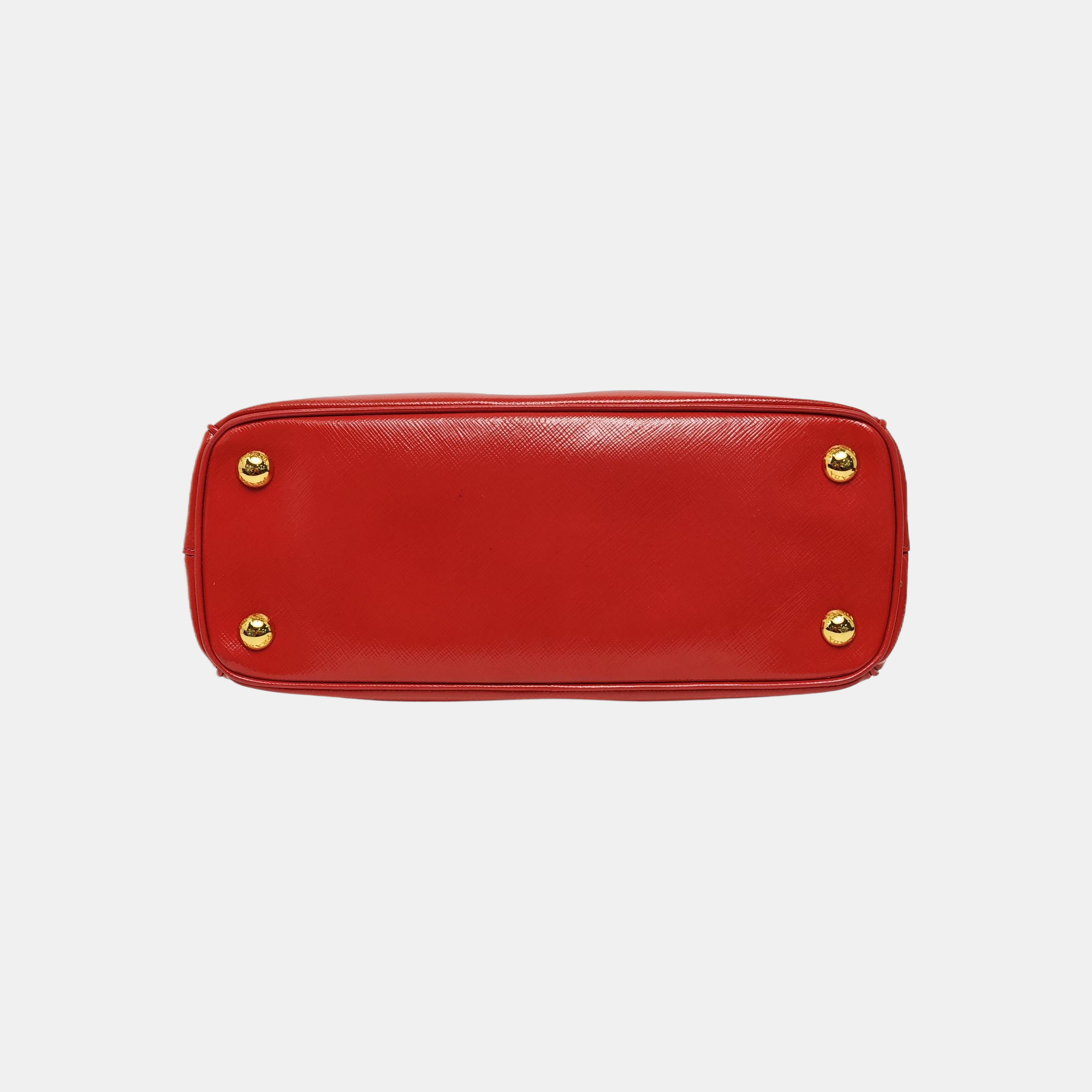 Galleria Small Saffiano Calfskin Red