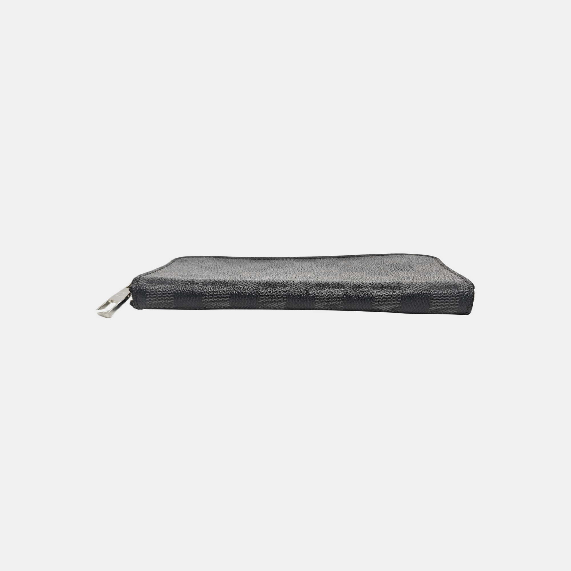 ZIPPY Damier Graphite Coated Canvas Gray Wallet