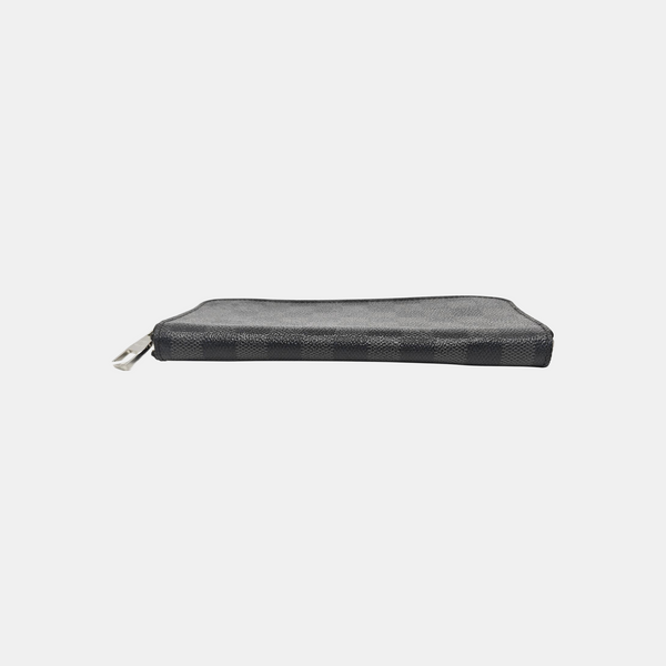 ZIPPY Damier Graphite Coated Canvas Gray Wallet