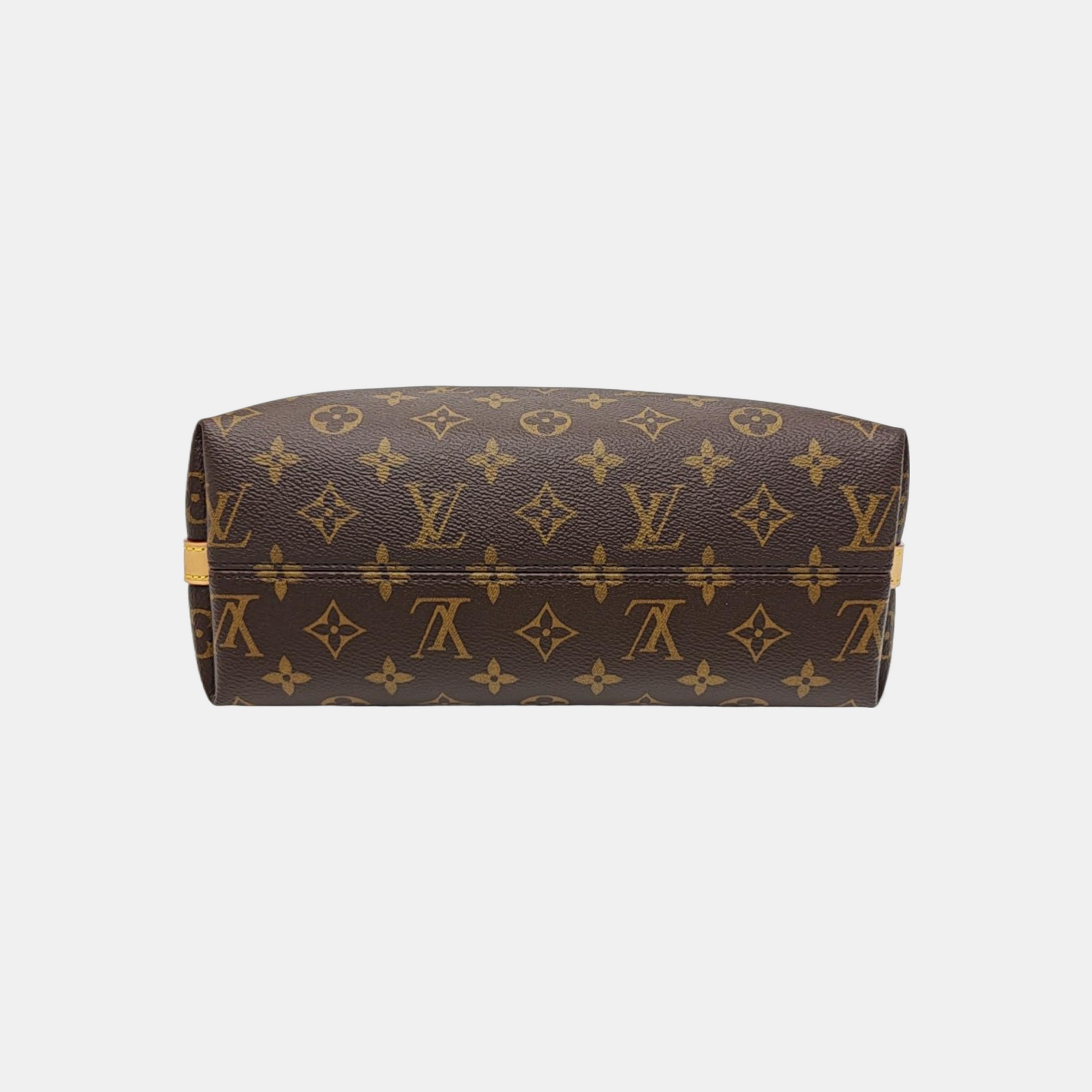 Monogram Coated Canvas Shoulder Bag Brown