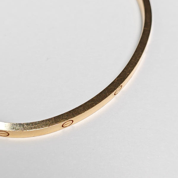 LOVE 18k Rose Gold Bangle