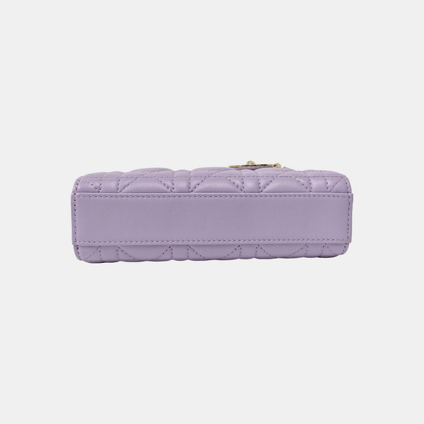 Lady D-Joy Super Mini Cannage Lambskin Purple