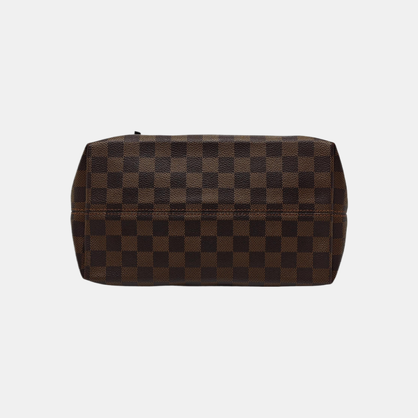 IENA MM Damier Ebene Coated Canvas Brown