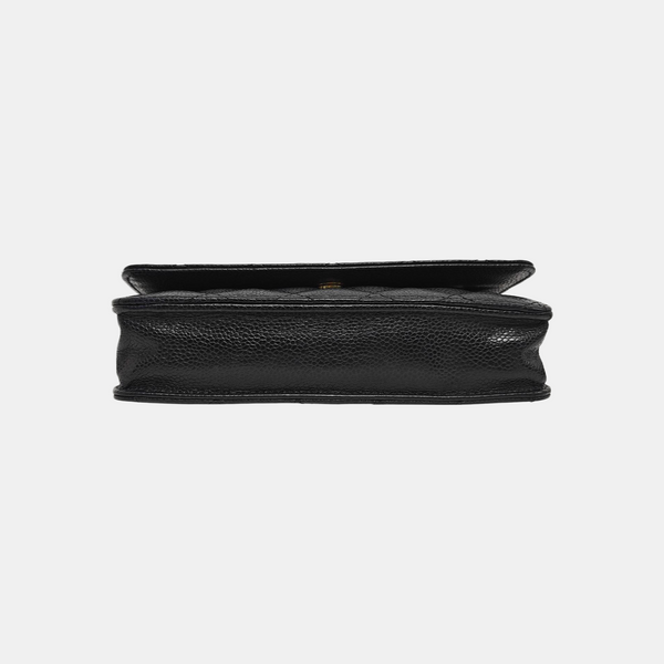 WOC Quilted Grained Calfskin Black