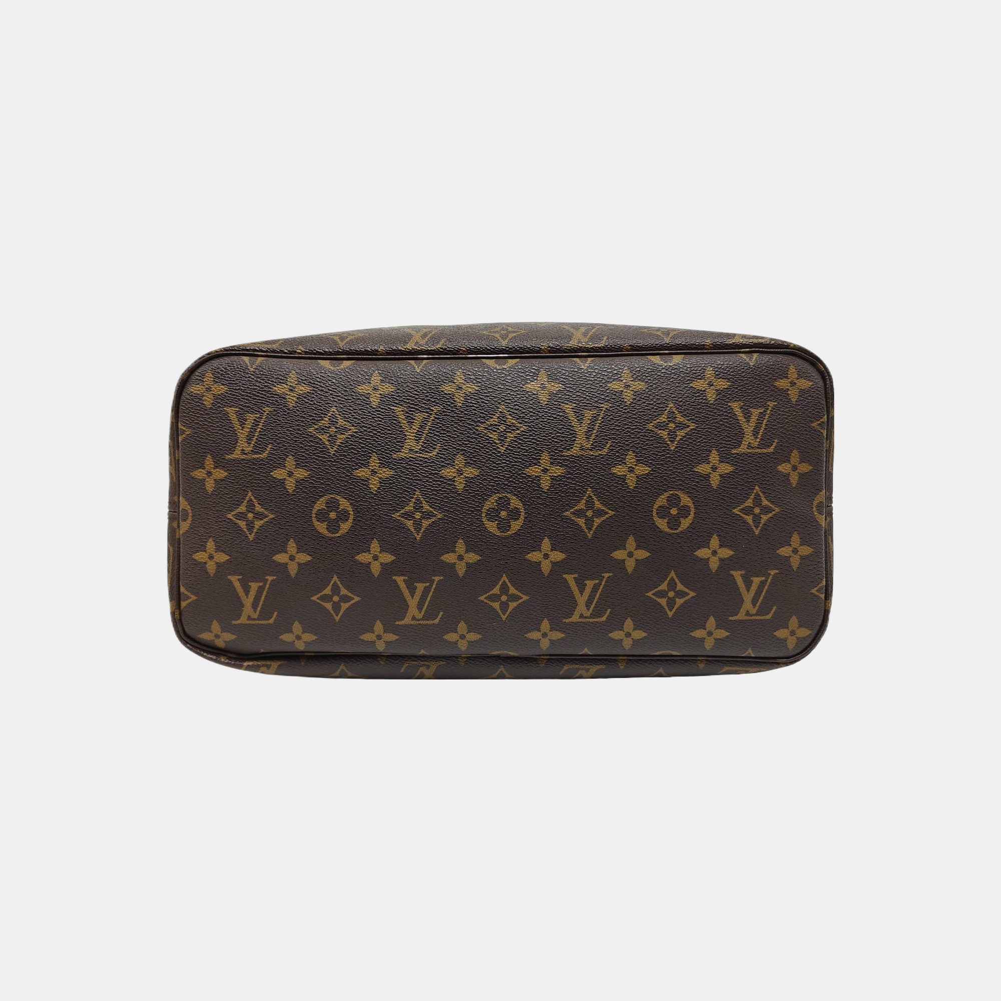 NEVERFULL MM Monogram Coated Canvas Brown