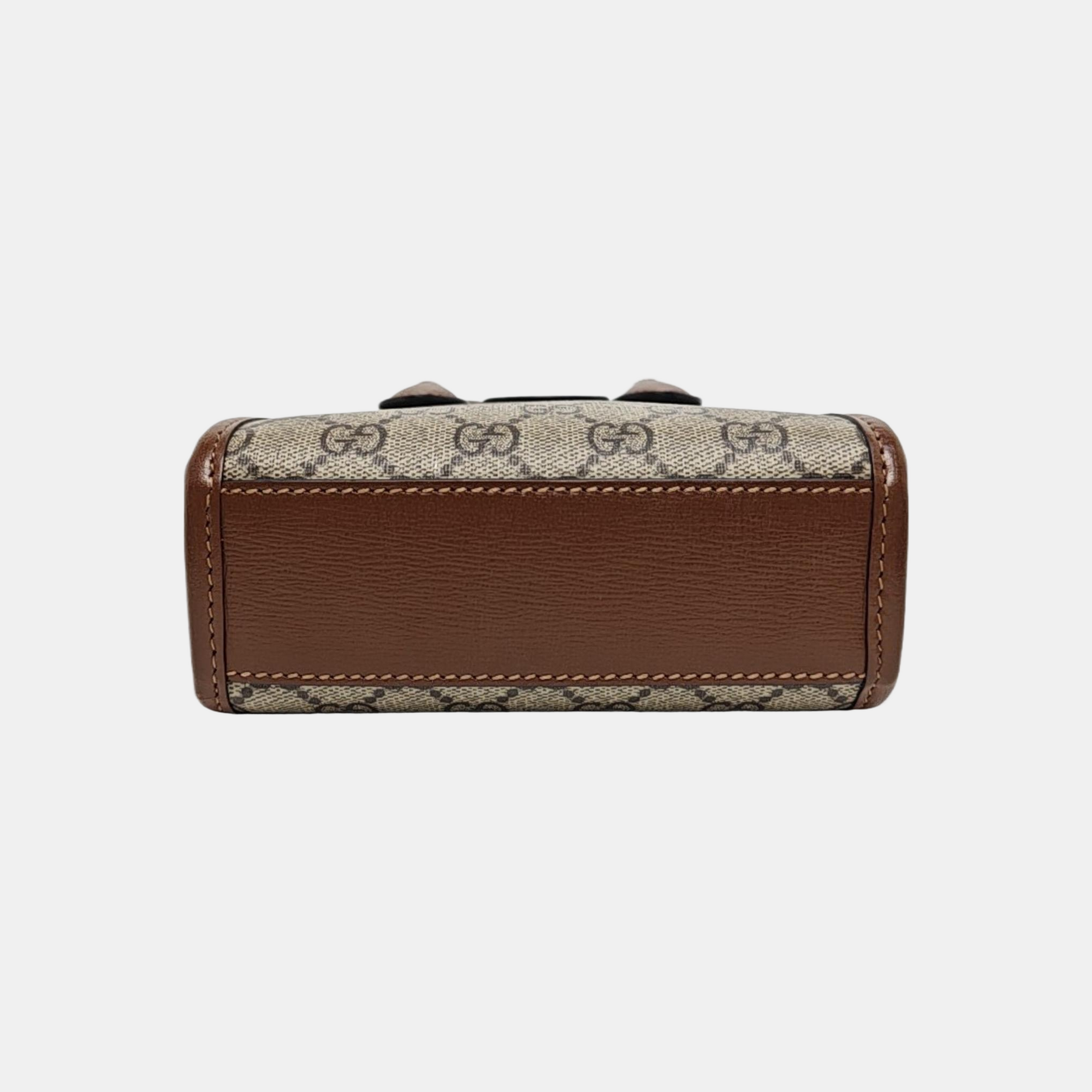 Retro Mini Monogram Coated Canvas Beige