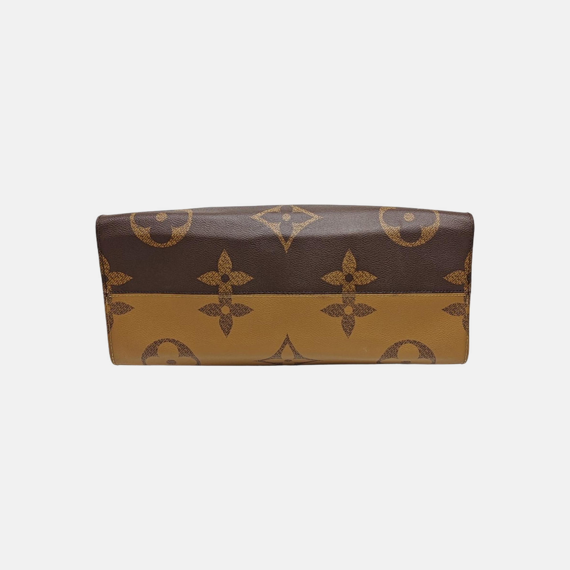 ONTHEGO GM Monogram Coated Canvas Brown