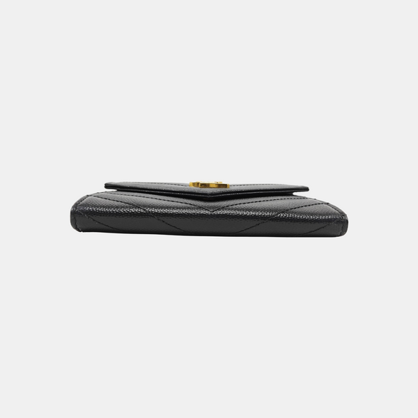 MONOGRAM Chevron Calfskin Black Wallet