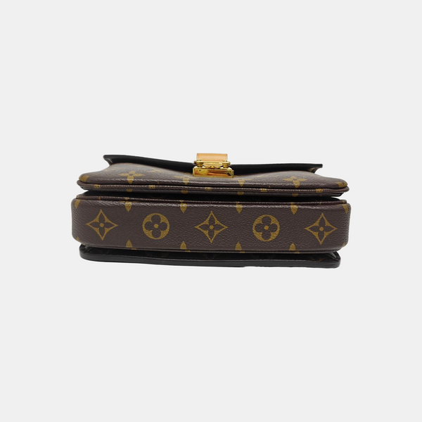 MÉTIS EAST WEST Monogram Coated Canvas Brown