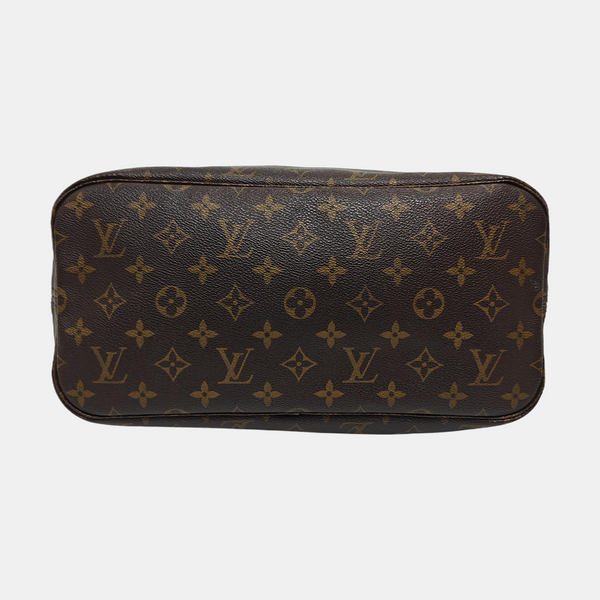 NEVERFULL MM Monogram Coated Canvas Brown