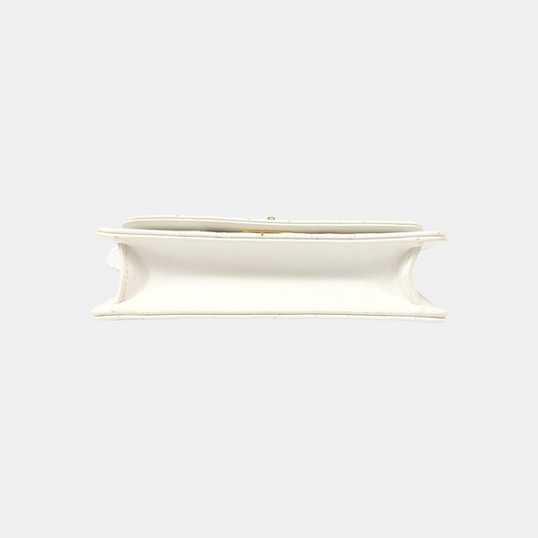 Miss Caro Cannage Lambskin White