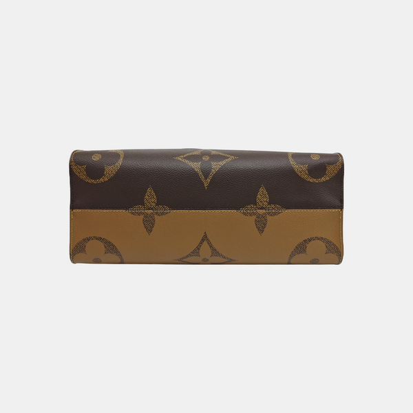 ONTHEGO MM Monogram Coated Canvas Brown