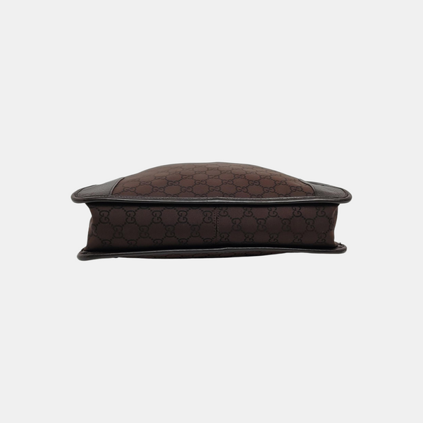 Monogram Canvas Shoulder Bag Brown